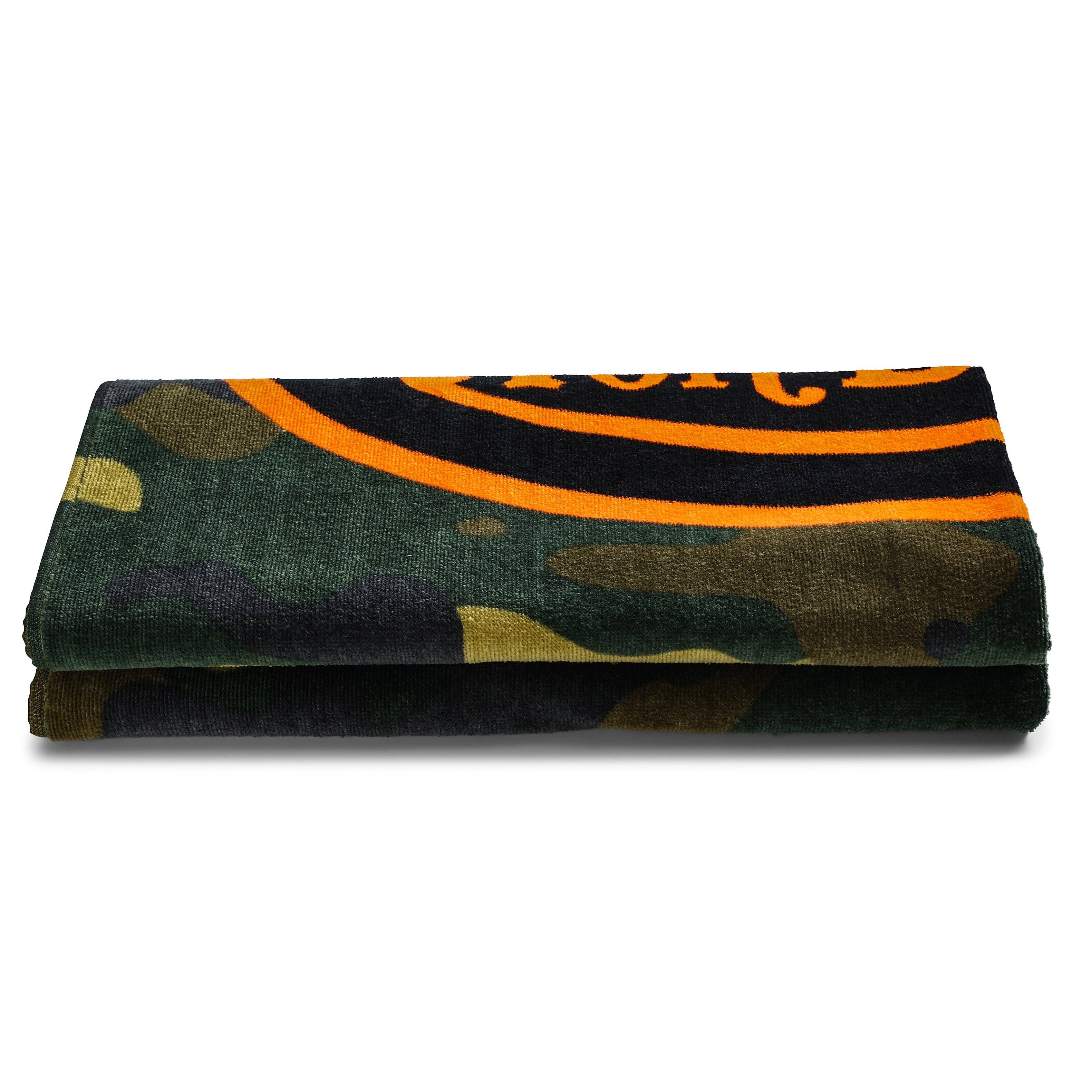 Alt View 3. Von Dutch - Von Dutch Iconic Y2K 100% Cotton 30"x60" Beach Towel | Camo - Camo.
