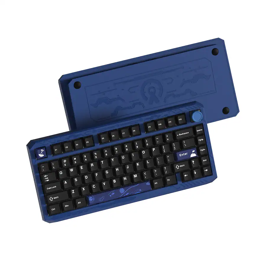 Womier ERA75 75% Wireless Mechanical Keyboard with VIA/QMK, Knob Full ...