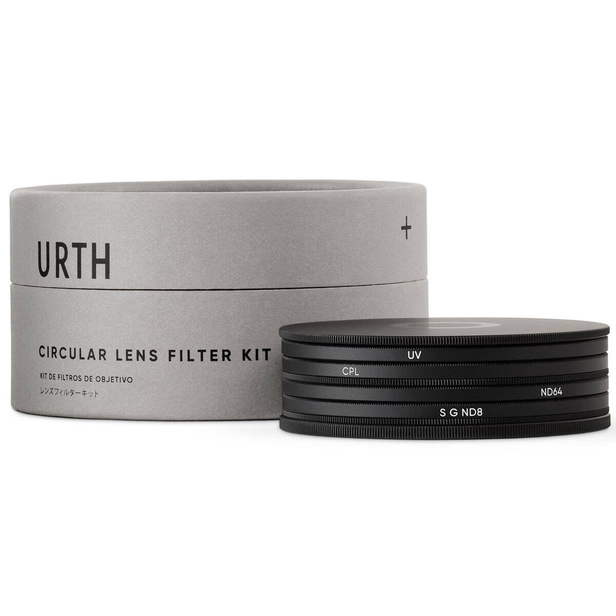 URTH + CIRCULAR LENS FILTER KIT ET DE FILTROS DE OBJETIVO CPL UV S G ND8 ND64