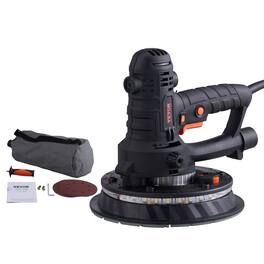 VEVOR - Drywall Sander, 800W Electric Sander with 12 Sanding Discs, Variable Speed 1200-2300 RPM Wall Sander - Orange;Black