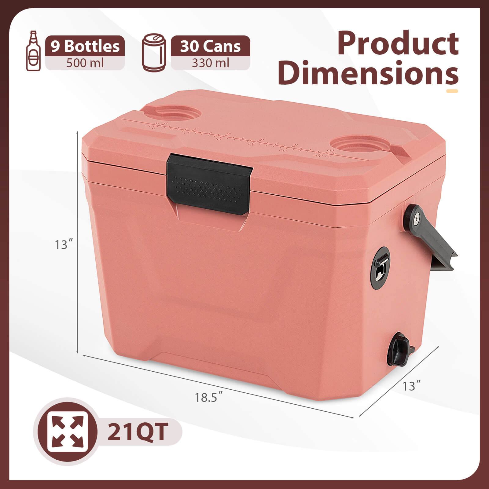 9 Bottles 500 ml  
30 Cans 330 ml  

Product Dimensions  
13" x 18.5" x 13"  

21QT