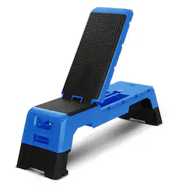 HolaHatha - Multifunctional Fitness Aerobic Deck with Storage Compartment - Blue