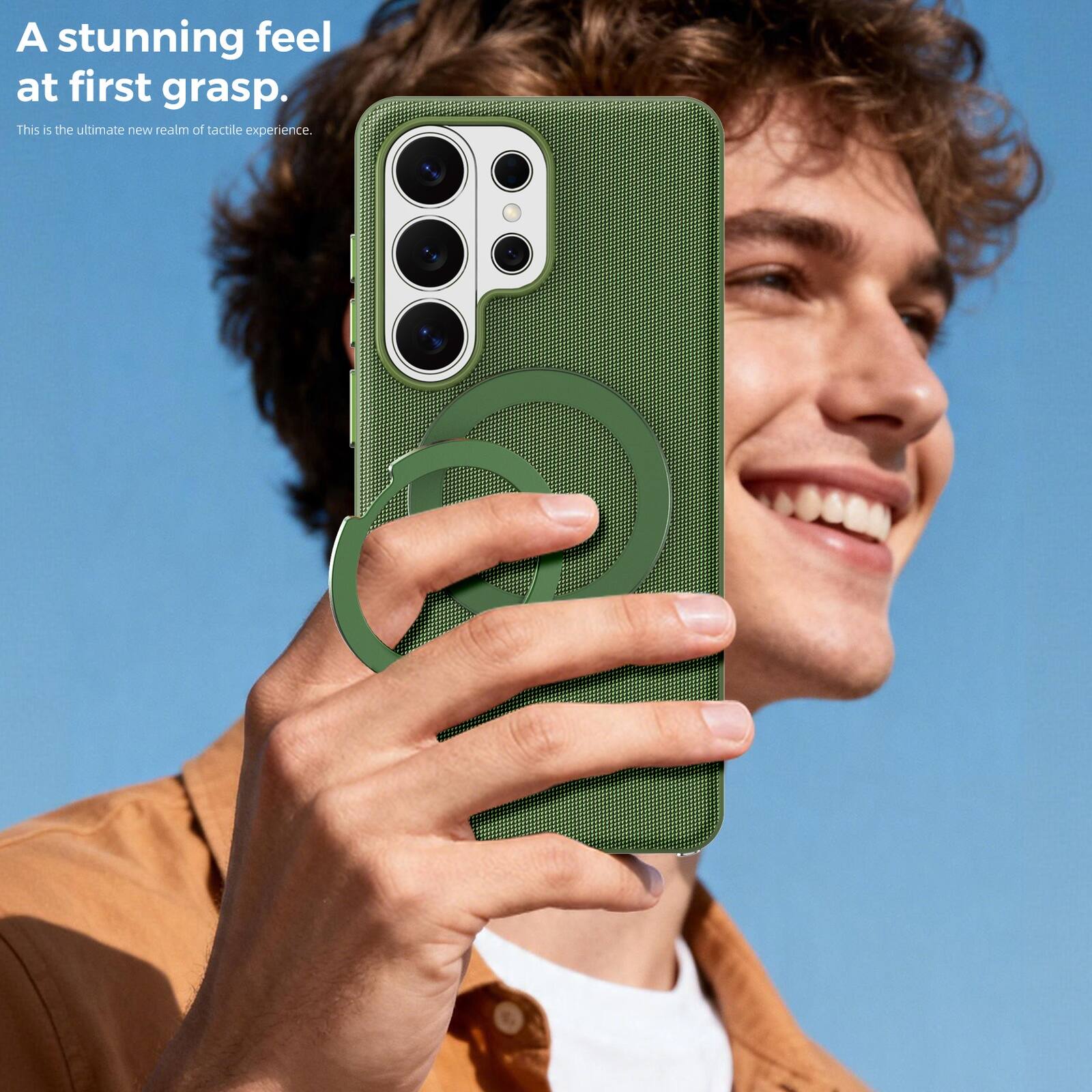 A stunning feel at first grasp.  
This is the ultimate new realm of tactile experience.