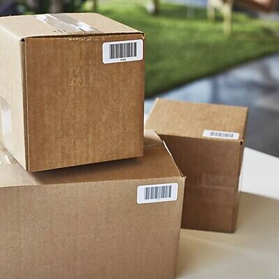 Alt View 2. DYMO - LabelWriter 30336 Multi-Purpose Labels, 2-1/8" x 1", Black on White, 500 Labels/Roll (30336) - Black On White.