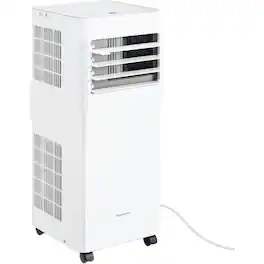 Keystone - 8,500 BTU ASHRAE/5,000 BTU DOE 250 Sq. Ft Portable Air Conditioner with Remote - White