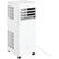 Front. Keystone - 8,500 BTU ASHRAE/5,000 BTU DOE Portable Air Conditioner with Remote - White.