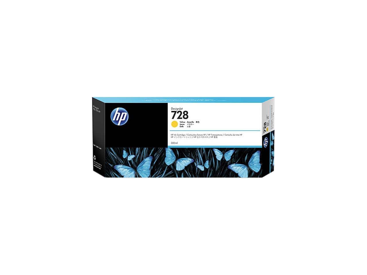 HP 728 300 ml Matte Black DesignJet Ink Cartridge, F9J68A F9J68A