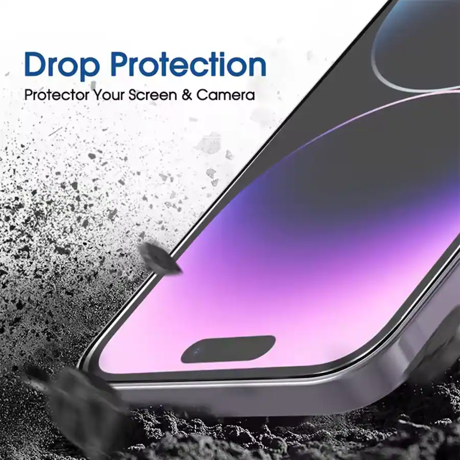 3pcs Qixxronics Glass Screen Protector for iPhone 17 Pro Tempered Glass ...