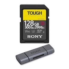 TOUGH SF-G128T
128 GB
R: 300 MB/s
W: 299 MB/s
V90
3 XC II
SONY
KOAH