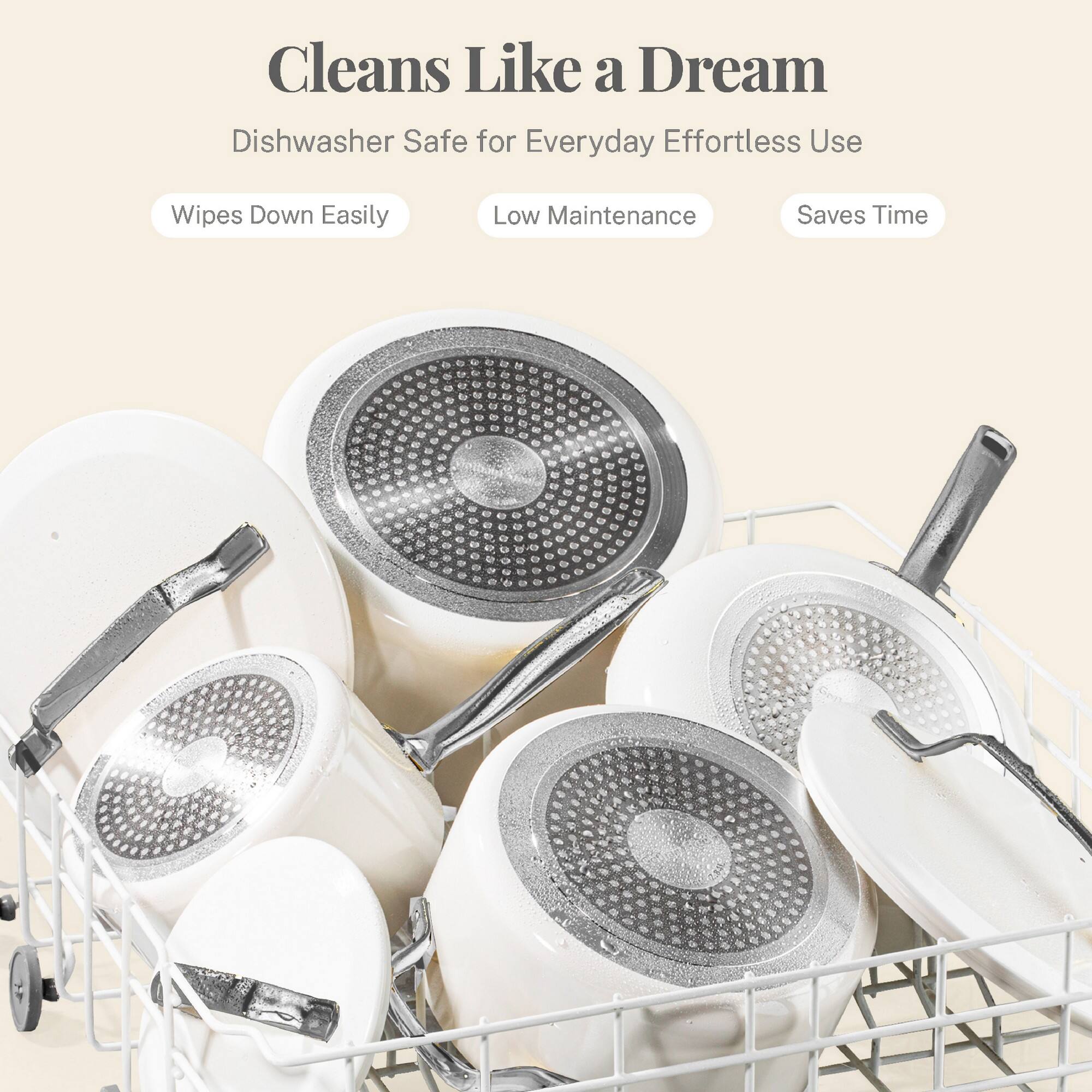 Cleans Like a Dream, Dishwasher Safe for Everyday Effortless Use, Wipes Down Easily, Low Maintenance, Saves Time