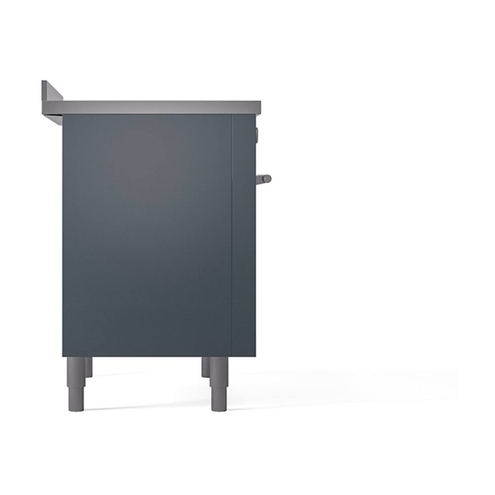 Alt View 6. ILVE - ILVE Professional Plus II 36 inch Induction Range with 6 Induction Elements (Blue Grey) - Blue Grey.