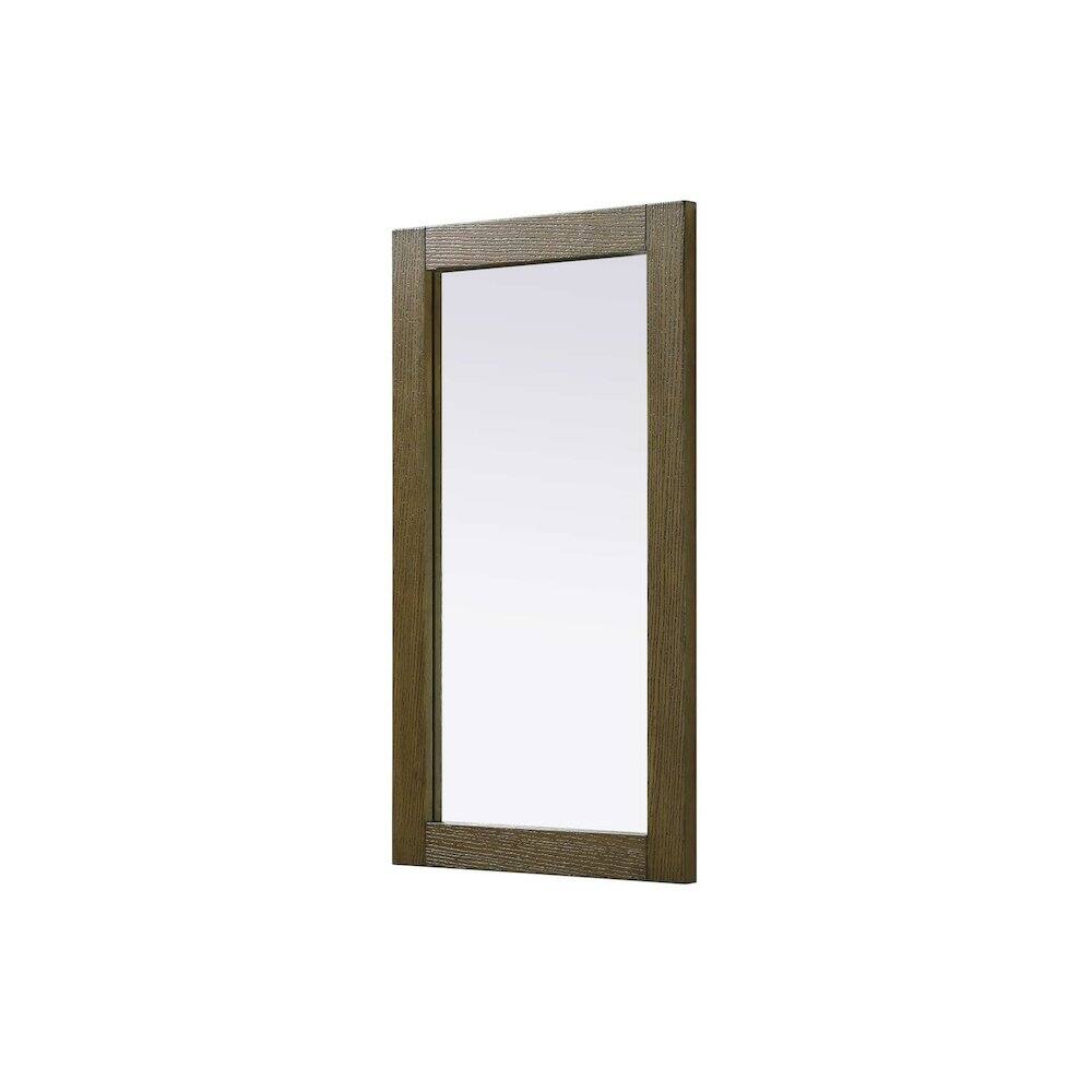 Alt View 3. Elegant Kitchen and Bath - Noah Wooden Rectangle Mirror 18 x 32 in Hazel Oak - Hazel Oak.