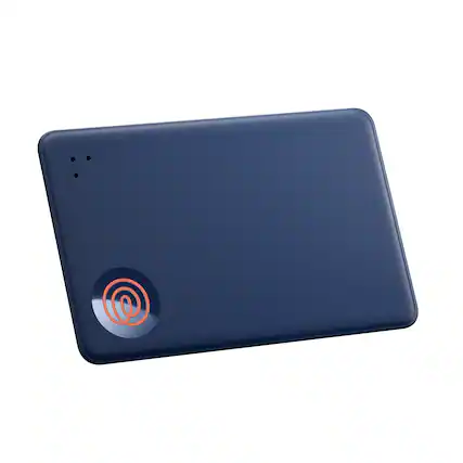Front. Tile by Life360 - Life360 Tile Slim Wallet Finder, Bluetooth Tracker & Item Locator for Luggage. iOS & Android Compatible. 1-Pack - Navy Blaze.