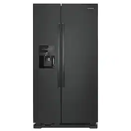 Amana - 36-inch Side-by-Side Refrigerator with Dual Pad External Ice and Water Dispenser - Black