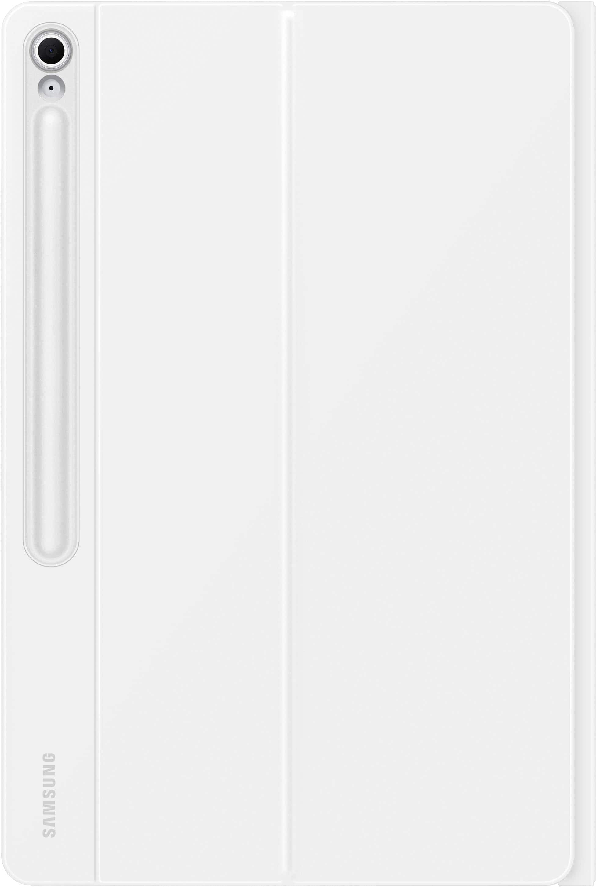 Front. Samsung - Galaxy Tab S10 FE+ Book Cover Keyboard -AI Key - White.