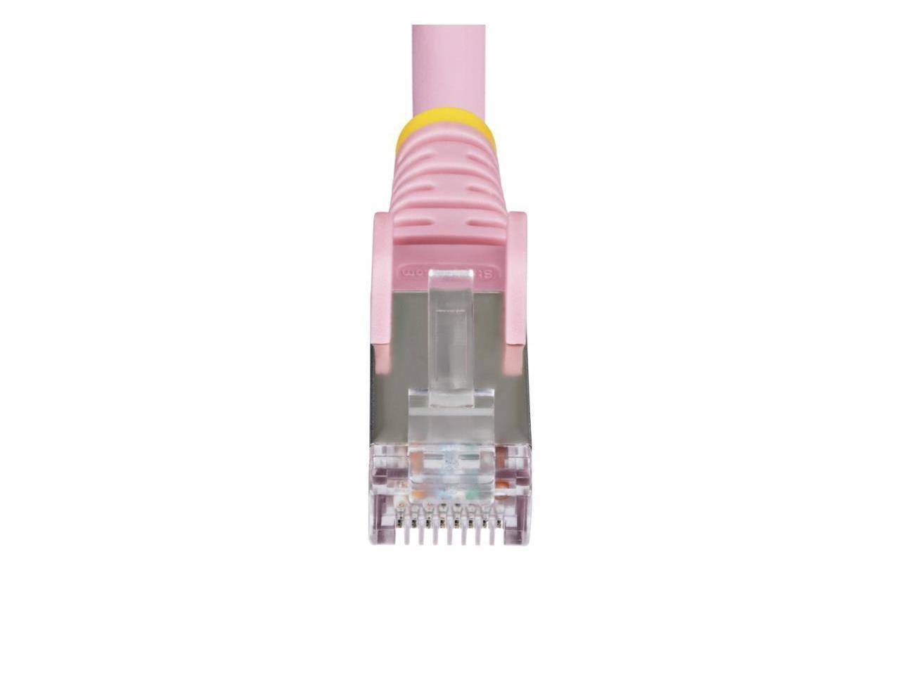 Alt View 3. StarTech.com - StarTech 1ft Pink CAT6a Ethernet Cable Model NLPN-1F-CAT6A-PATCH.