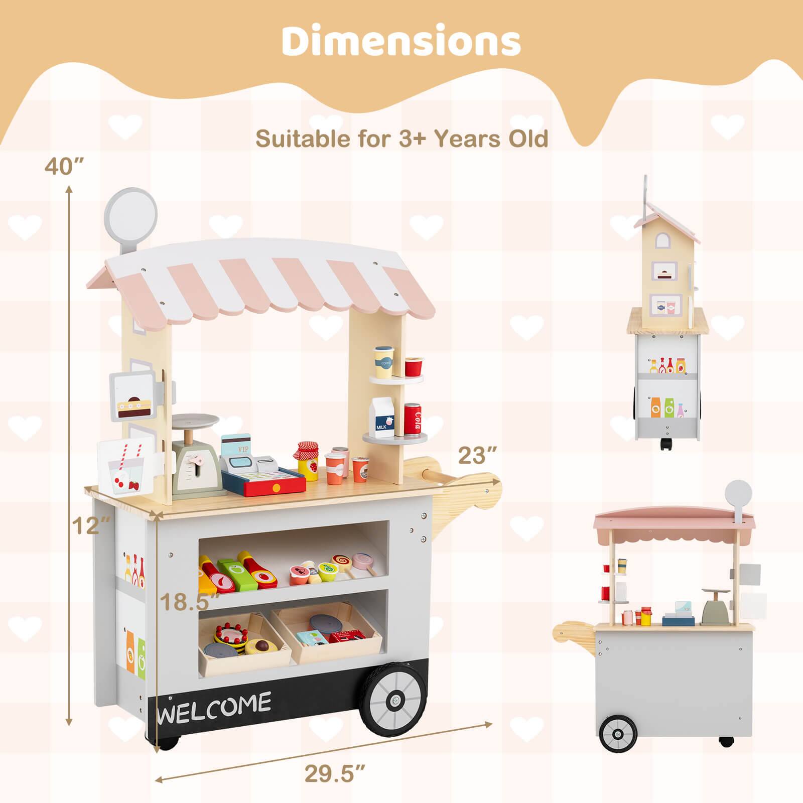 Dimensions  
Suitable for 3+ Years Old  

40"  
23"  
12"  
18.5"  
29.5"  

WELCOME