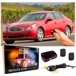 MPC - Remote Start Kit With Keyless Entry For 2007-2009 Infiniti G35 - Push-to-Start - Black