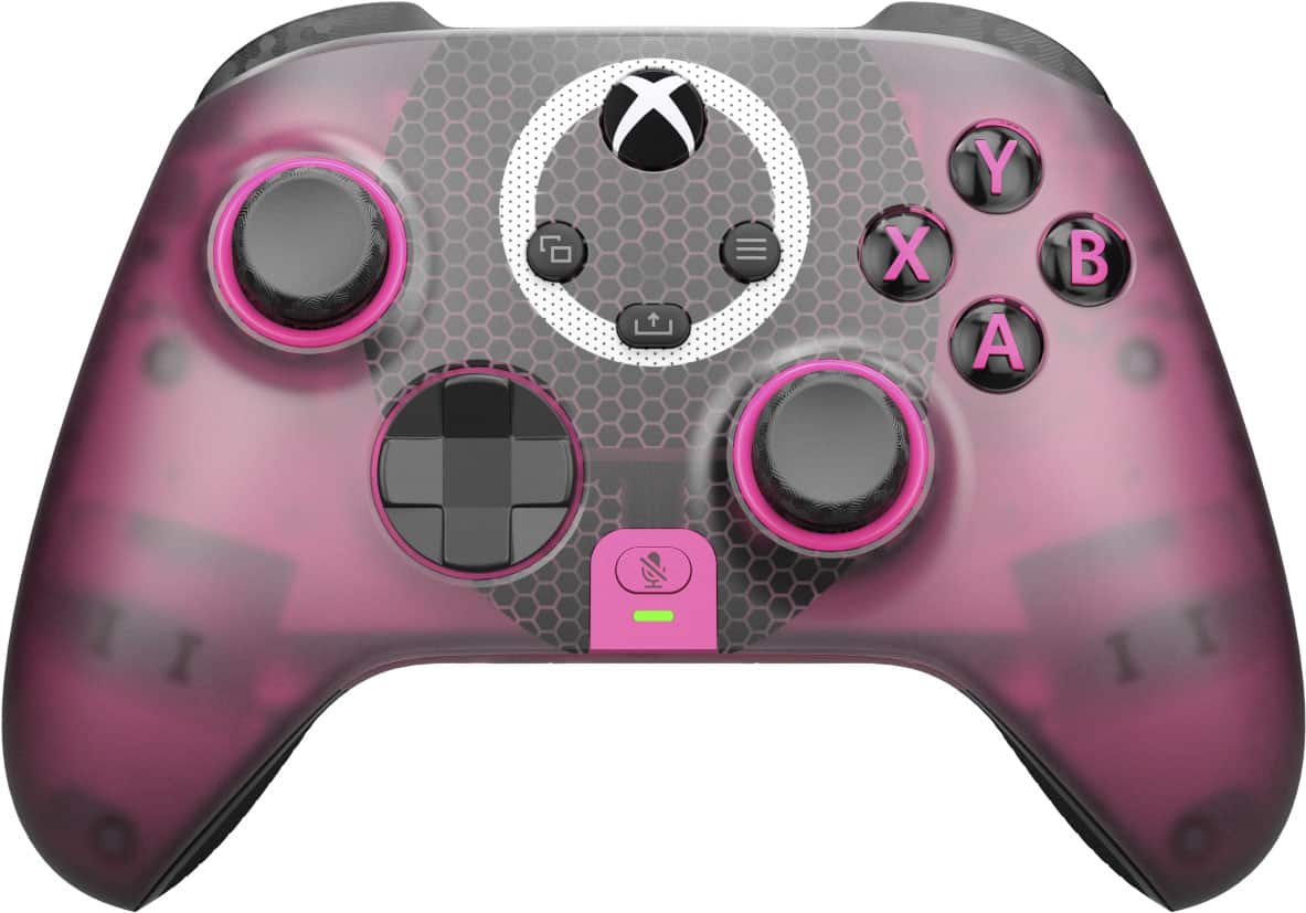 Front. SCUF - Instinct Pro Wireless Performance Controller for Xbox Series X|S, Xbox One, PC, and Mobile - Squid Game Pink Guard.