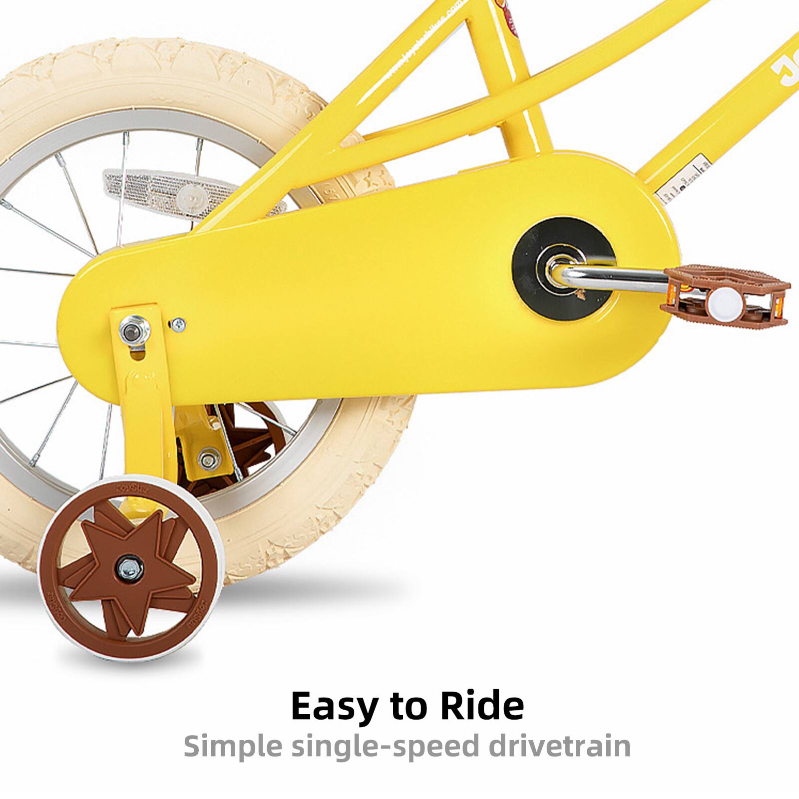 Easy to Ride  
Simple single-speed drivetrain