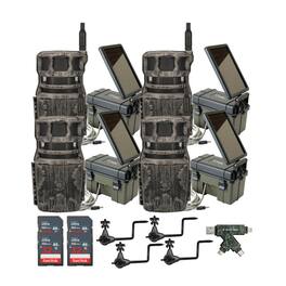 Stealth Cam - Revolver 40MP Pro 360 Degree Cellular Trail Camera Bundle