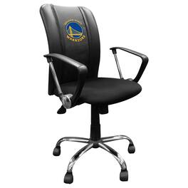DreamSeat - Golden State Warriors Logo Curve Task Chair - Black
