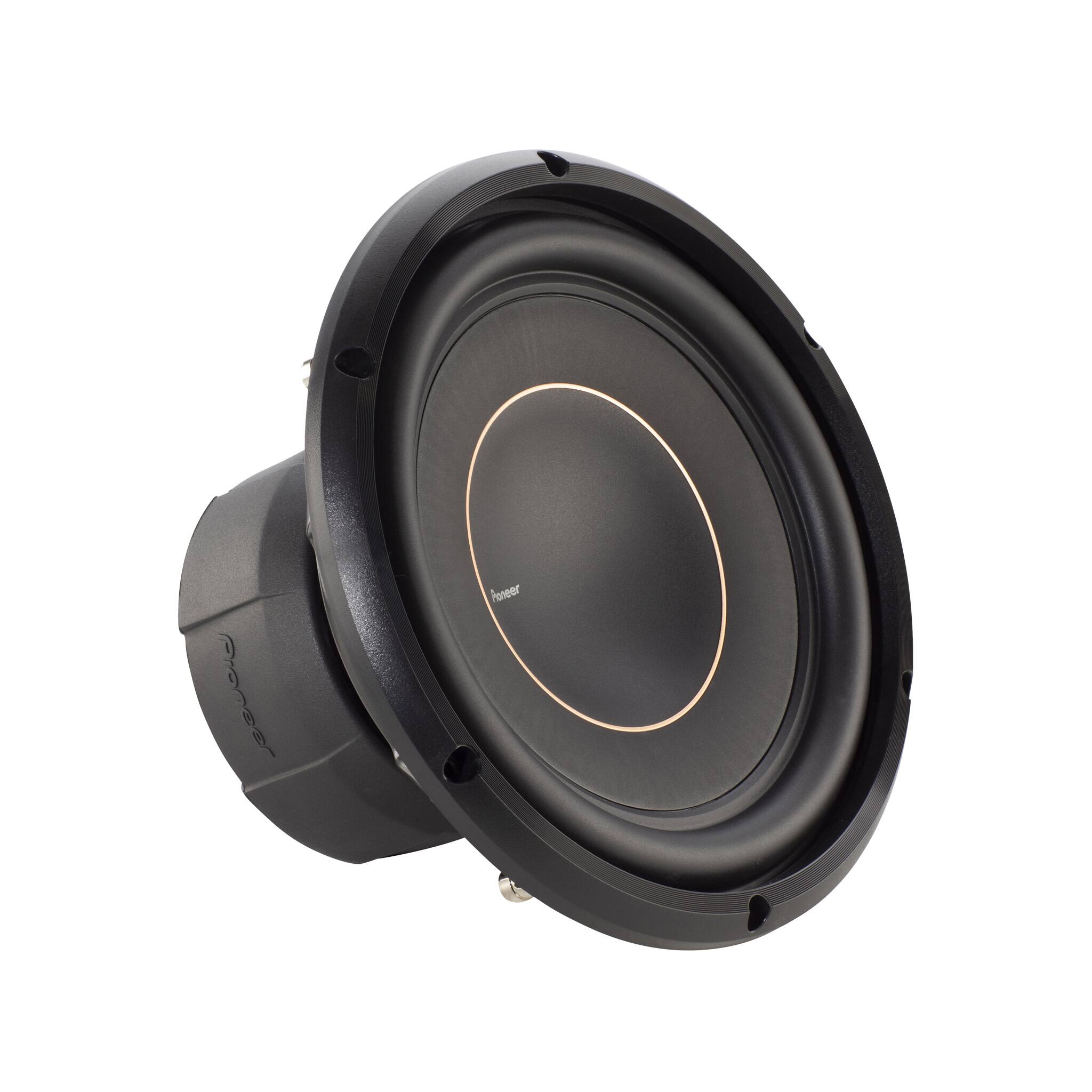 Angle. Pioneer - Pioneer TS-D10D2 10" 1500W Max Power, Dual 2-Ohm Voice Coil Car Subwoofer - Black.