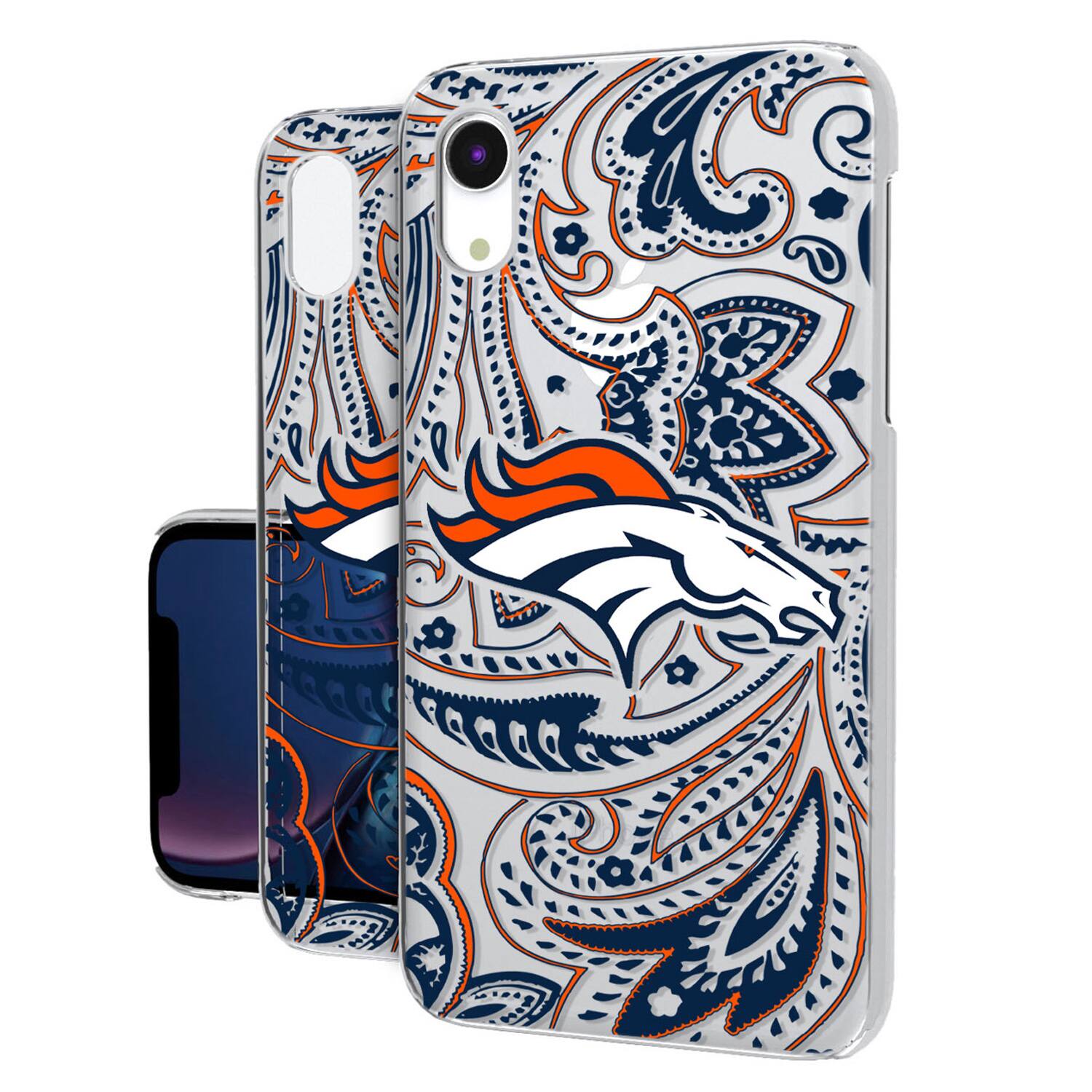 Keyscaper - NFL - Denver Broncos - iPhone Clear Paisley Design Case - 14 Plus - Multicolor price history on PriceWatchPro