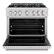 Alt View 1. ZLINE - ZLINE 36" Classic Gas Range w/ 6 Burner Cooktop & Convection Oven w/ White Matte Door (CGR-WM-36) - White.