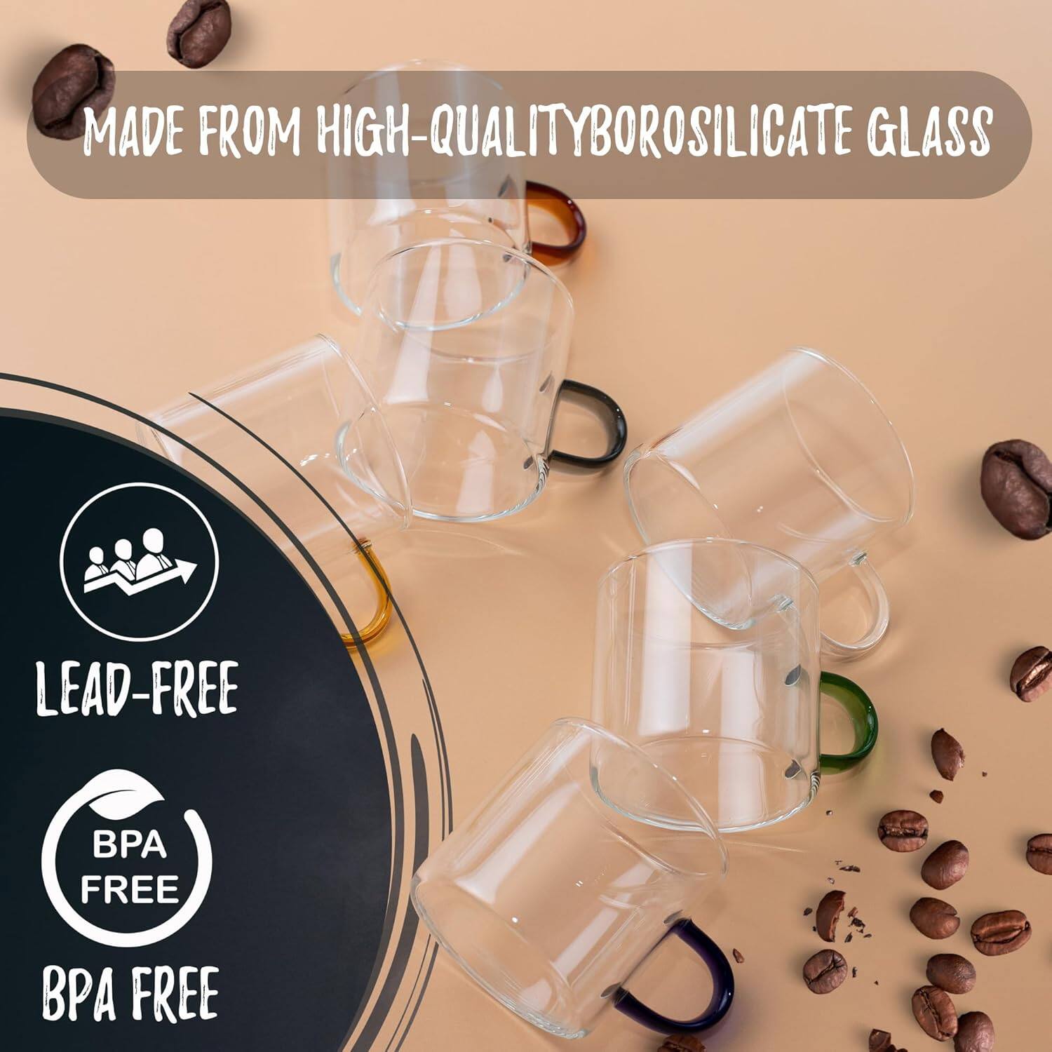 MADE FROM HIGH-QUALITY BOROSILICATE GLASS  
LEAD-FREE  
BPA FREE