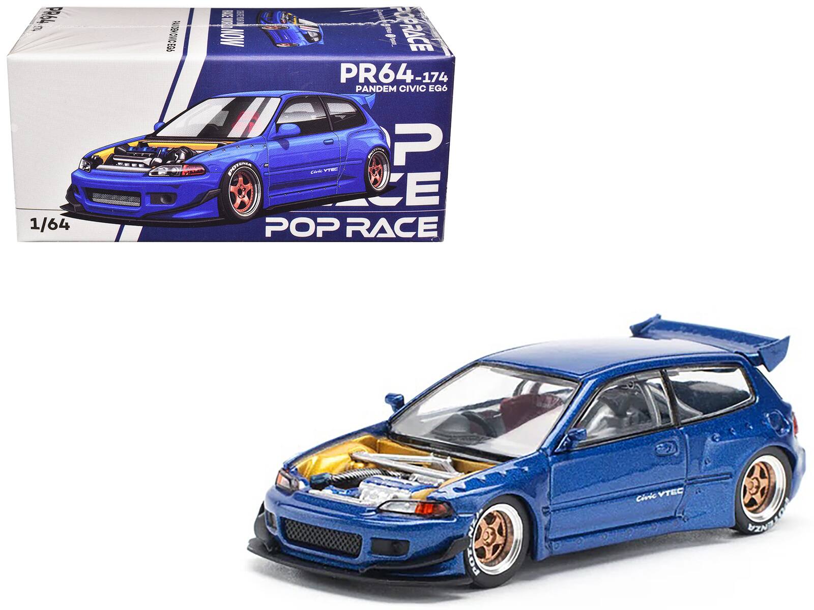 1/64  
PR64-174  
PANDEM CIVIC EG6  
POP RACE  
Civic VTEC