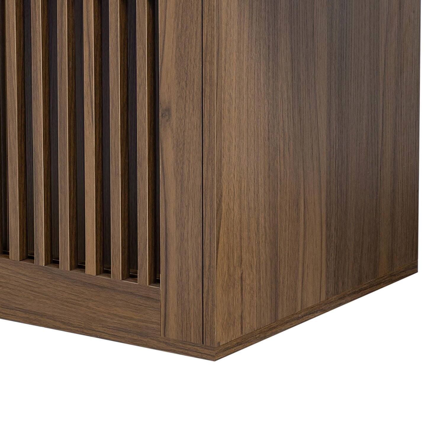 Alt View 6. Pefilos - 78" Modern Cat Litter Box Enclosure TV Stand with Cat Scratcher, Multi-Functional Wood Cat House for Indoor Cats.