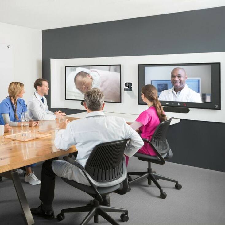 Alt View 1. Logitech - Logitech Rally Plus Ultra-HD ConferenceCam - Full HD - 30 fps - 1 x Network (RJ-45) - USB - Gigabit Ethernet - External - Graphite.