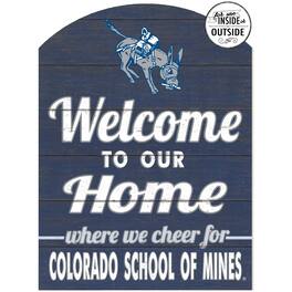 Jardine - Colorado School of Mines Orediggers 16'' x 22'' Marquee Sign - Blue