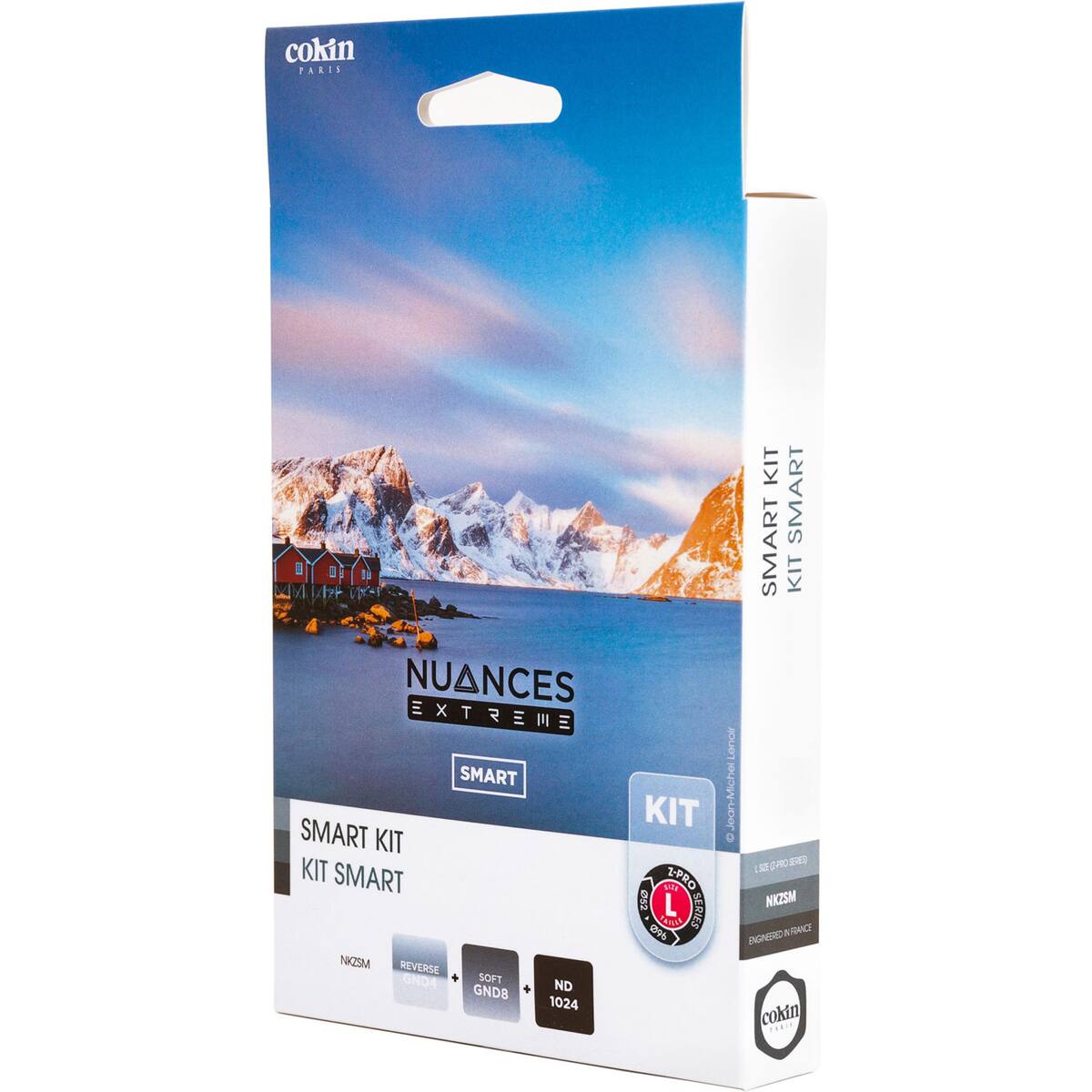 cokin PARIS NUANCES EXTREME SMART KIT SMART KIT 1-PRO E 052 L SERIES PATEDE NKZSM REVERSE GND4 SOFT GNDB ND 1024 KIT SMART SMART KIT Lenoi D-ol 0 No NKZ5M & NICS INGNOS