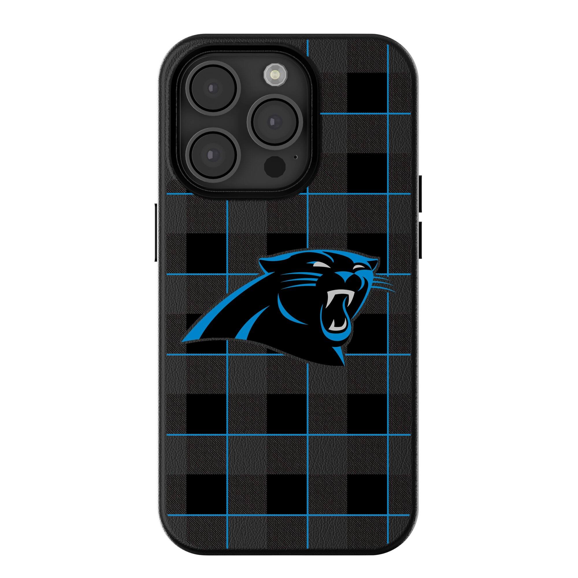 Keyscaper - NFL - Carolina Panthers Plaid Magnetic Bump iPhone Case - 15 Pro - Black price history on PriceWatchPro