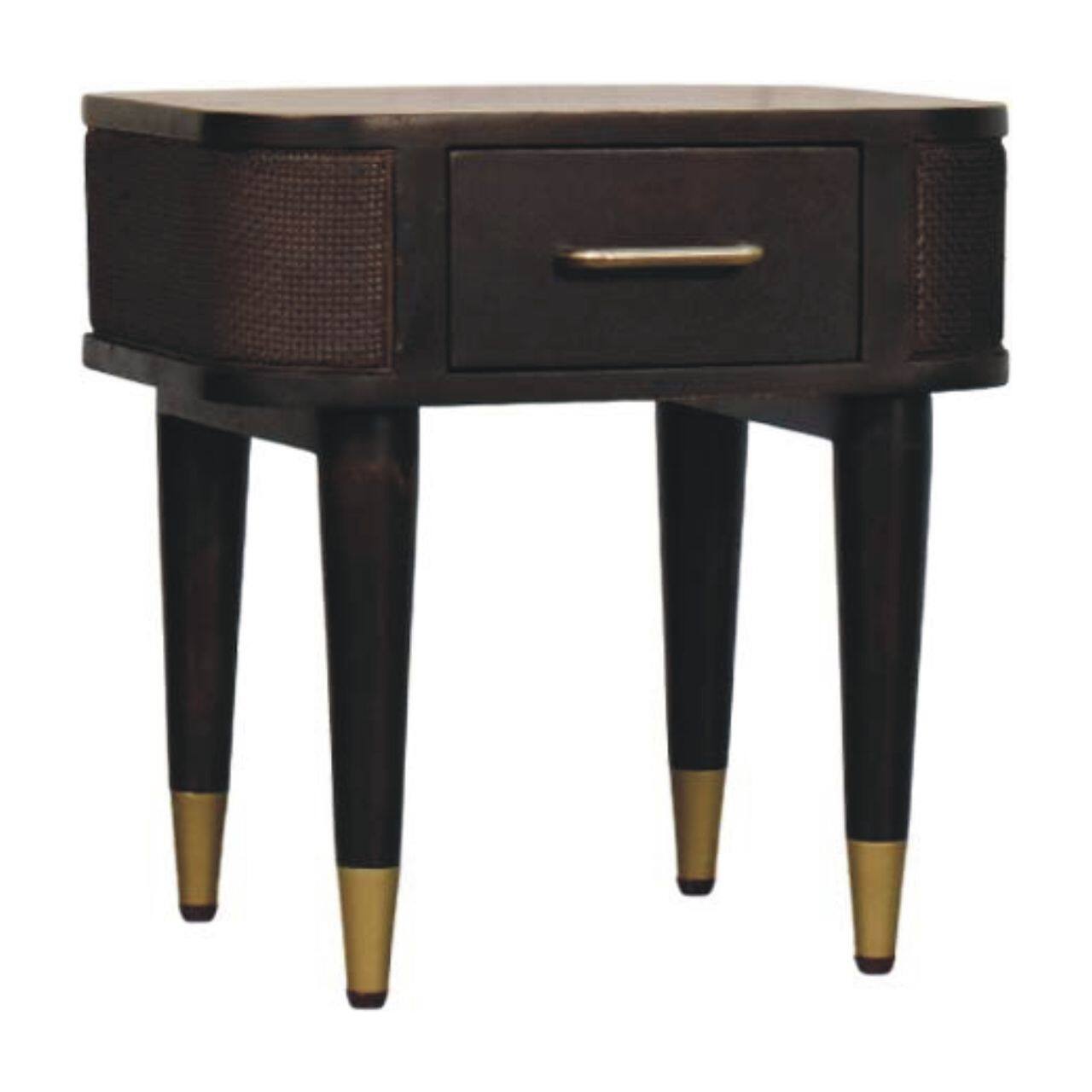 Angle. Artisan Furniture - Artisan Furniture Solid Wood Belmont Bedside - Brown.