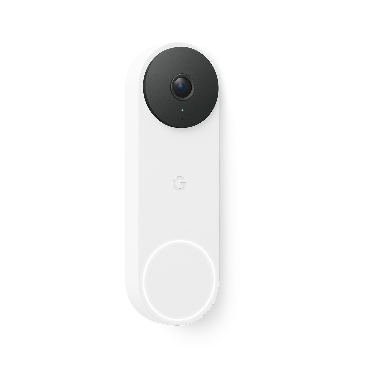 Alt View 1. Google - Nest Doorbell (wired, 3rd gen) - Latest Model - 2K Video and Gemini - Snow.