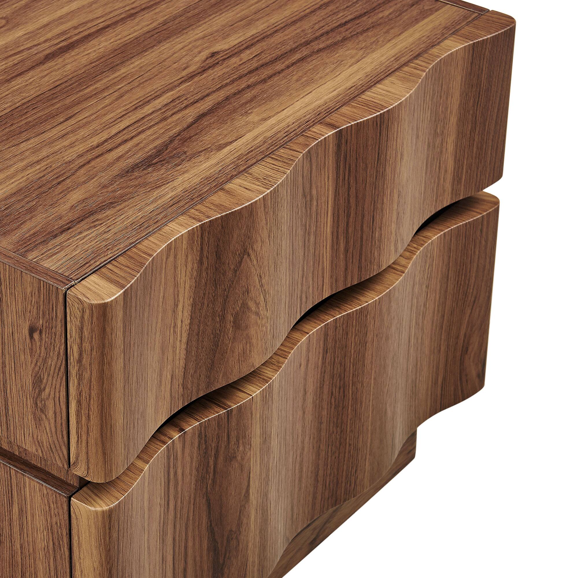 Alt View 5. Modway - Isola 2 Drawer Nightstand by Modway - Walnut.