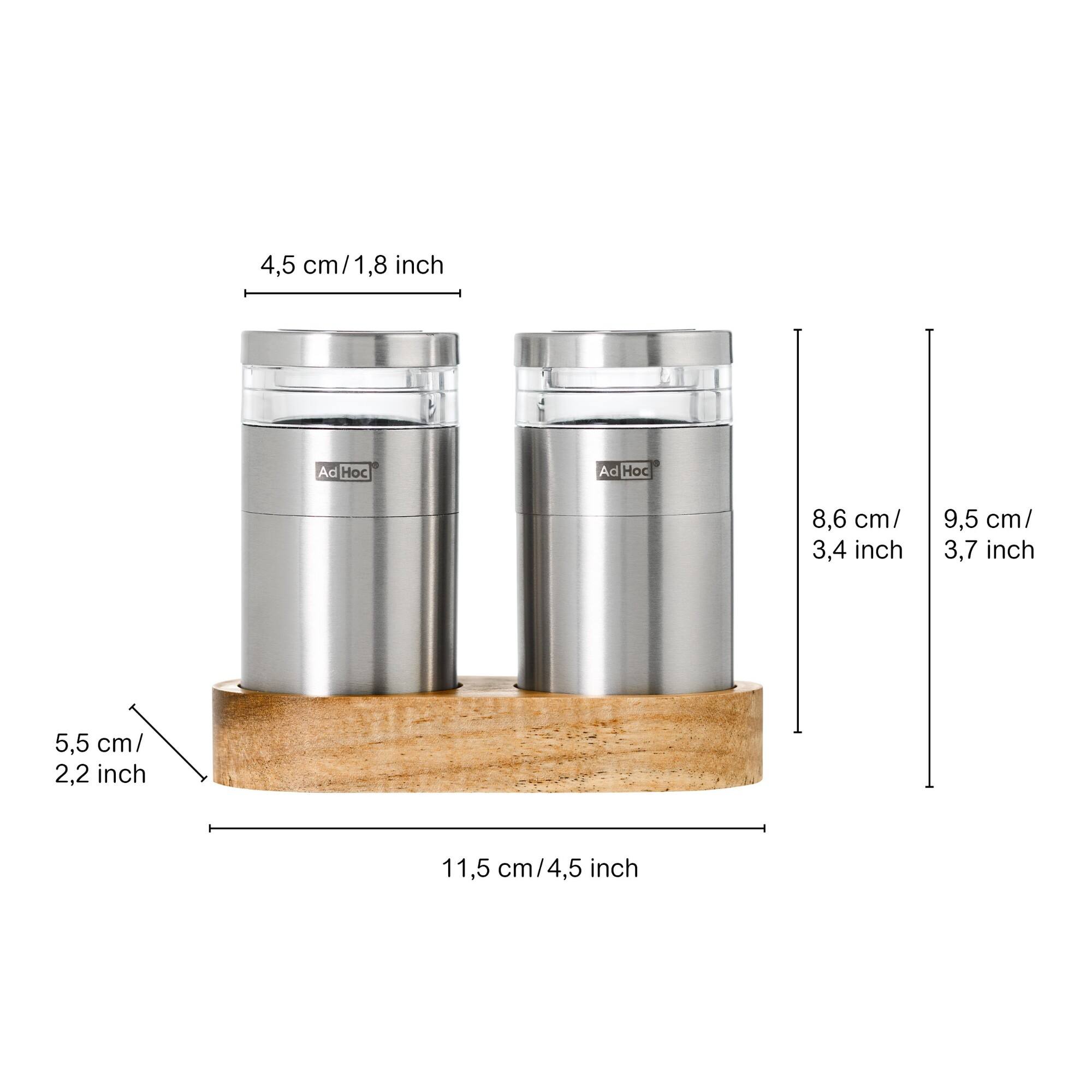 4,5 cm/1,8 inch  
Ad Hoc  
8,6 cm/ 3,4 inch  
9,5 cm/ 3,7 inch  
5,5 cm/ 2,2 inch  
11,5 cm/4,5 inch
