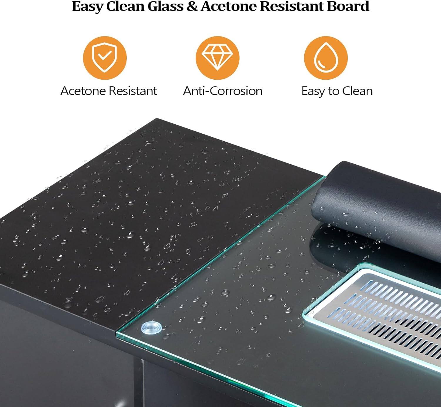Easy Clean Glass & Acetone Resistant Board

- Acetone Resistant
- Anti-Corrosion
- Easy to Clean