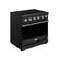 Left. Thor Kitchen - Gordon Ramsay Series by Thor Kitchen 6.0 Cu. Ft Freestanding Electric Range with Stainless Hardware - Black.