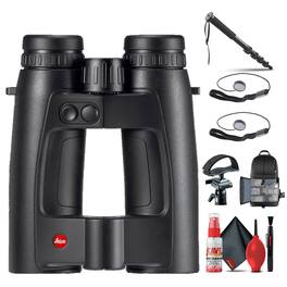 Leica - 8x42 Geovid Pro Rangefinder Binoculars + Tripod Adapter + BackPack + Monopod + More