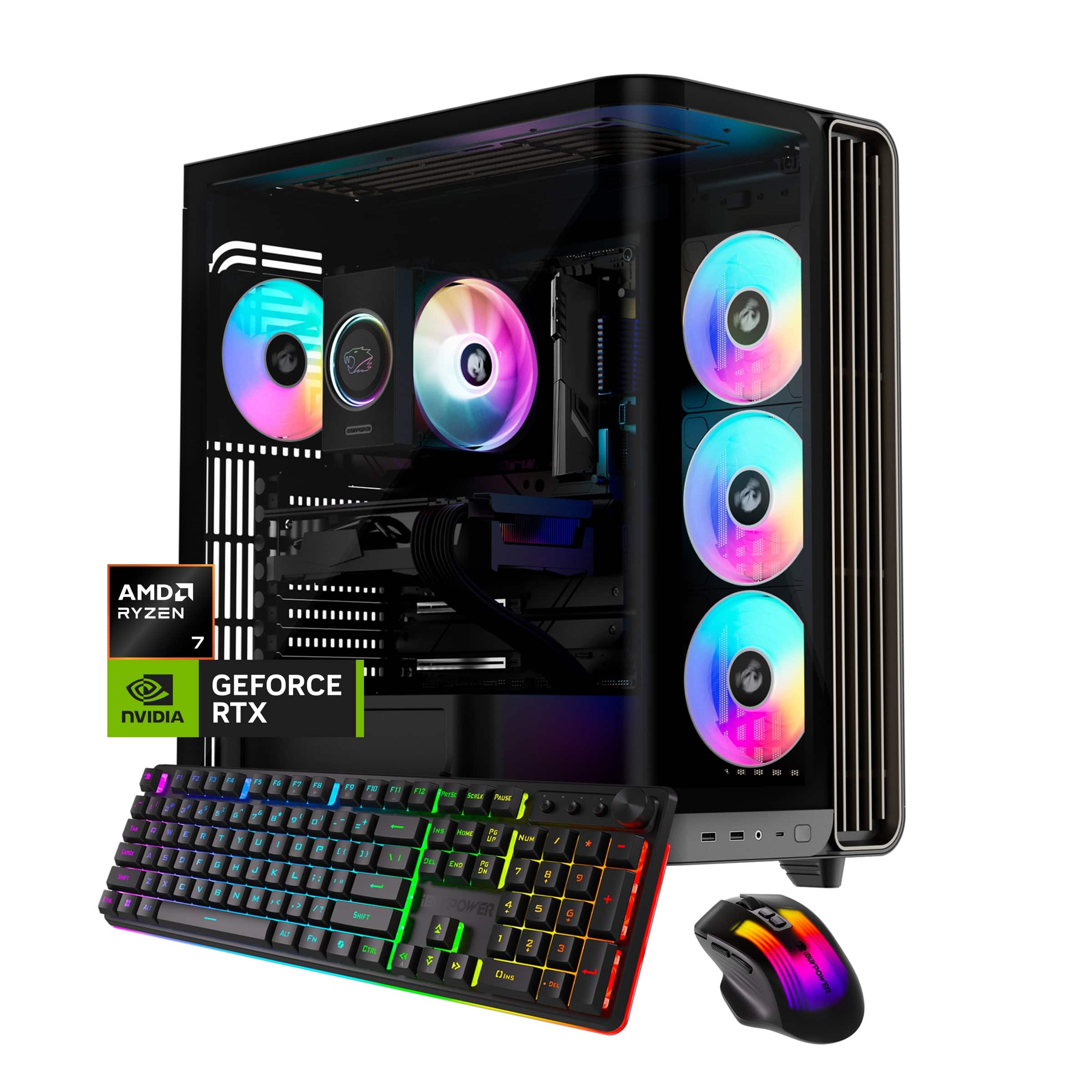 激美✨即使用✨ブルーレイ✨HDD1TB✨フルHD✨Win11✨カメラ付ノートPC iBUYPOWER Trace Gaming Desktop PC AMD Ryzen 7 9700F, NVIDIA