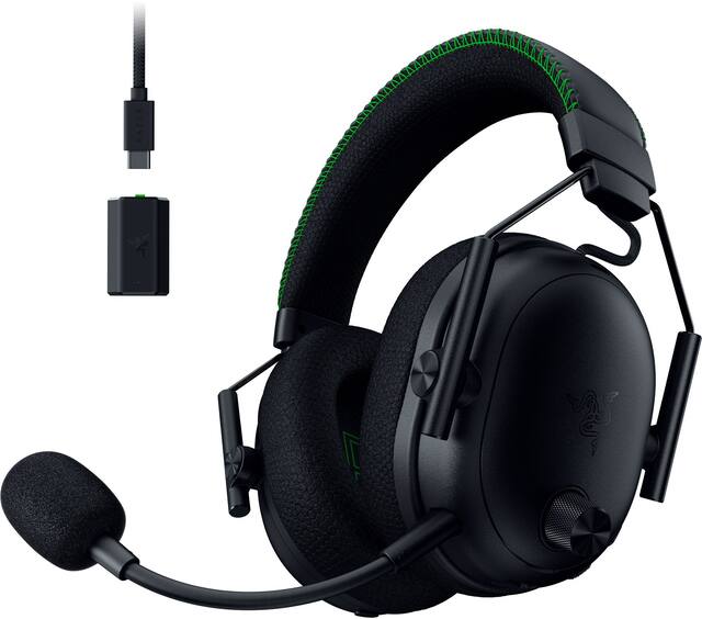 Razer - BlackShark V3 Pro ANC Wireless Over-the-Ear Gaming Headset for Xbox, PC, Mac, Playstation, Nintendo Switch, Smartphone - Black