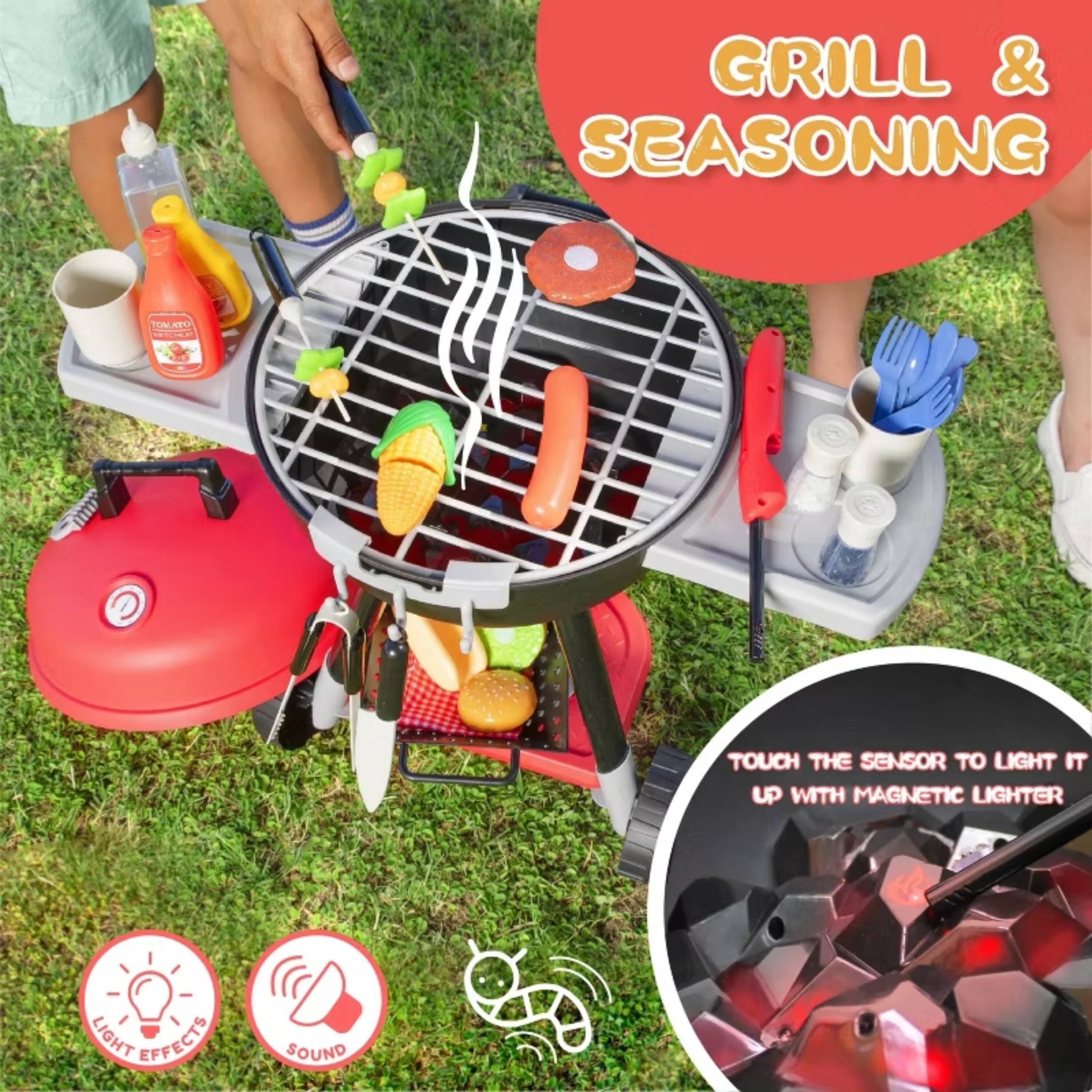 GRILL & SEASONING  
TOUCH THE SENSOR TO LIGHT IT UP WITH MAGNETIC LIGHTER  
LIGHT EFFECTS  
SOUND