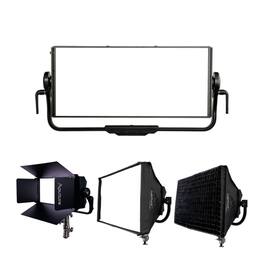 Aputure - Nova P600C RGBWW LED Panel with Hard-Shell Case Kit with Nova P600c Barn Doors, and Nova P600c Softbox