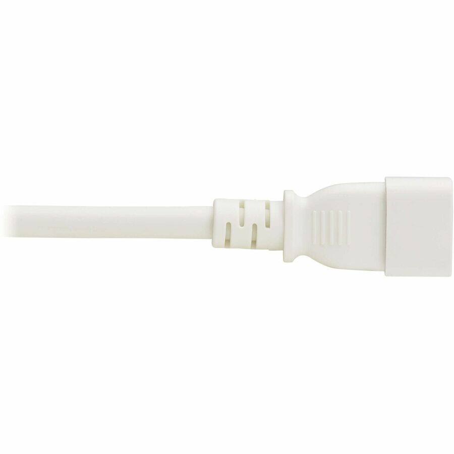 Alt View 5. Tripp Lite - Eaton Tripp Lite Series Power Cord, C14 to C21 - Heavy-Duty, 15A, 250V, 14 AWG, 5 ft. (1.5 m), White - For Computer - White.