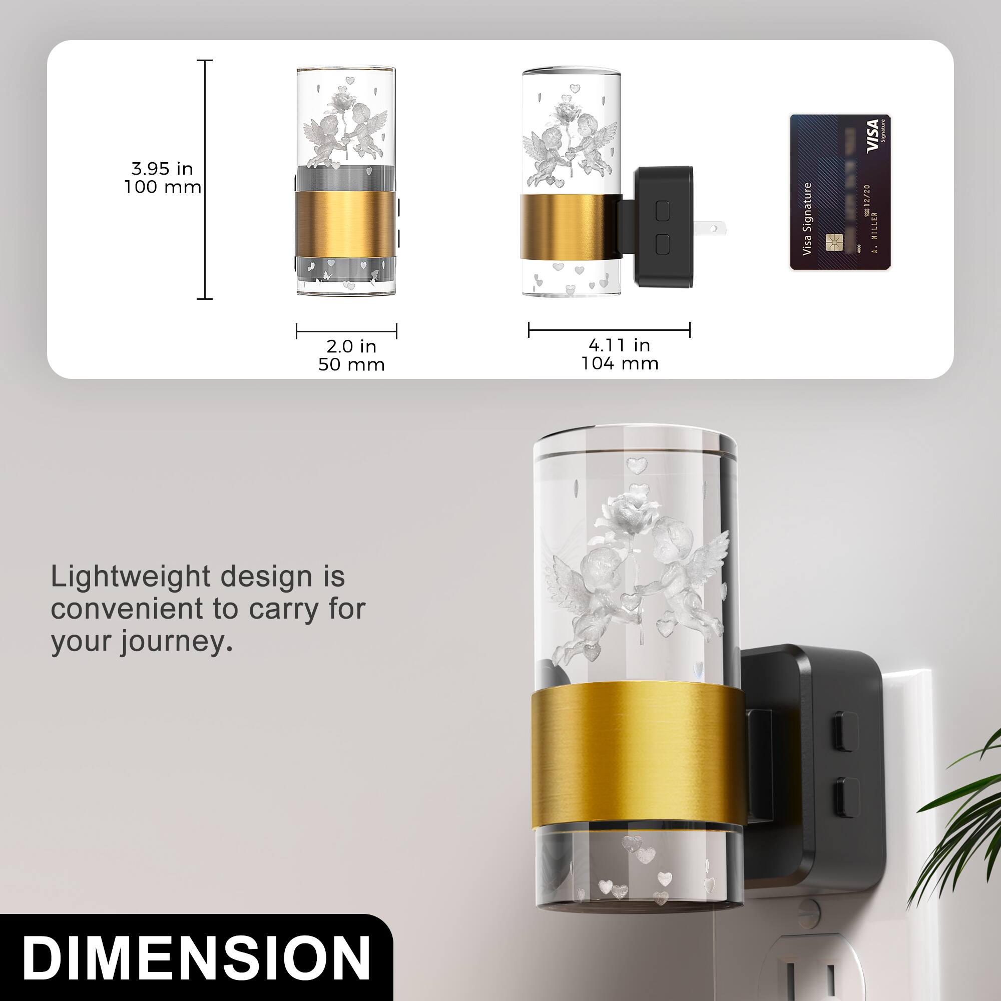 Jandcase 2 Pack 1W Plug in Night Light, RGB+Color Changing, 3 Step ...