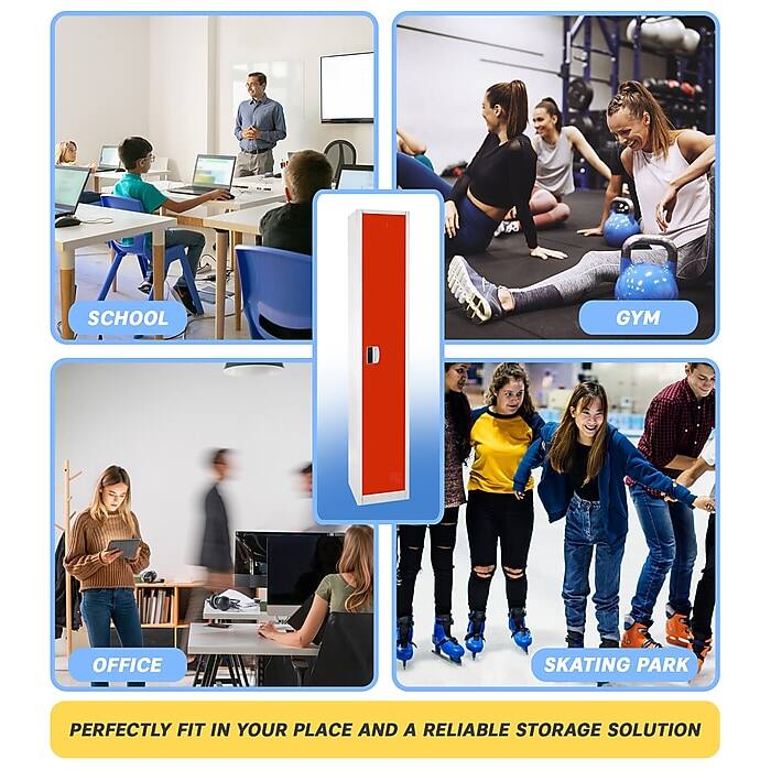 SCHOOL, GYM, OFFICE, SKATING PARK, PERFECTLY FIT IN YOUR PLACE AND A RELIABLE STORAGE SOLUTION